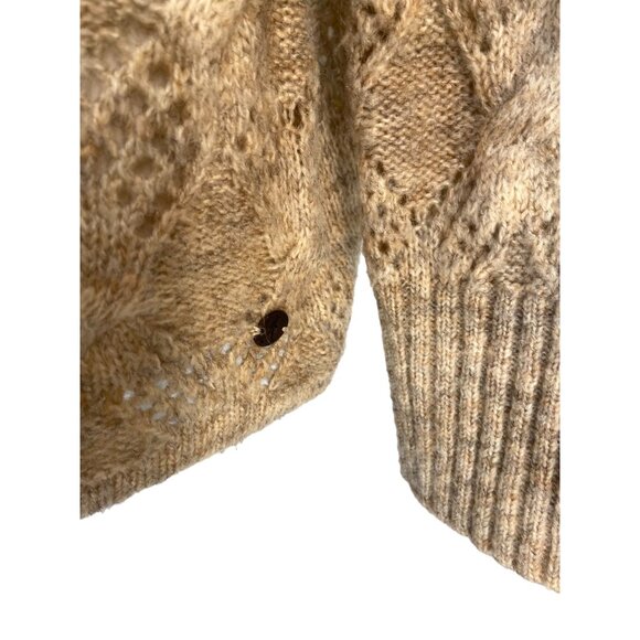 Royal Robbins Sierra Pullover Sweater Beige Size XL Cowl Neck Neutral Cozy Boho - Picture 7 of 12